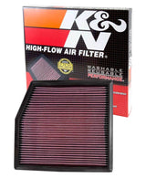 K&N 10-12 BMW 135i/335i/335i XDrive/X1 35i 3.0L L6 (E90) Replacement Air Filter K&N Engineering Air Filters - Drop In  AXOPROS