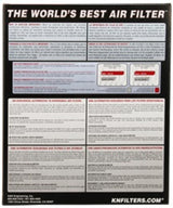 K&N 10 Ford Mustang GT 4.6L-V8 Drop In Air Filter K&N Engineering Air Filters - Drop In  AXOPROS