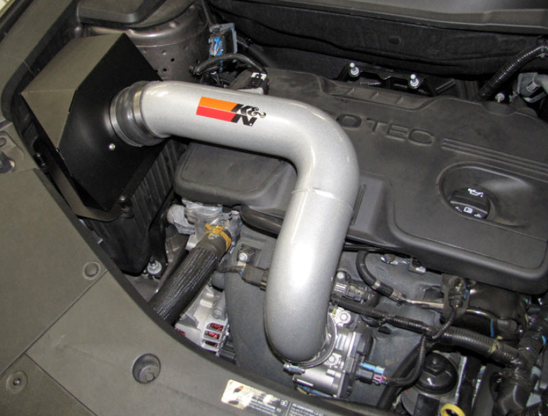 K&N 10 GMC Terrain / 10 Chevy Equinox 2.4L-L4 Silver High Flow Performance Kit K&N Engineering Cold Air Intakes  AXOPROS