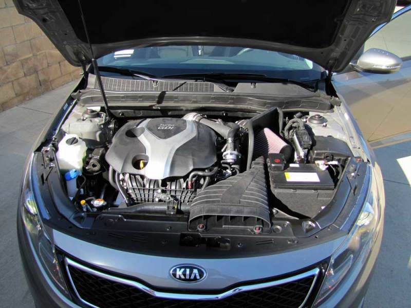 K&N 11-13 Hyundai Sonata 2.0L L4 Turbo / 11-13 Kia Optima 2.0L L4 Turbo Typhoon Intake K&N Engineering Cold Air Intakes  AXOPROS
