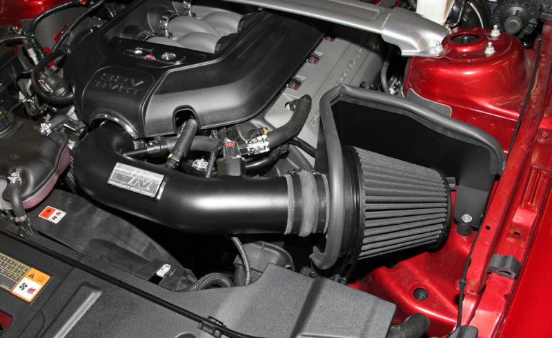 K&N 11-14 Ford Mustang GT 5.0L V8 Black Performance Intake Kit K&N Engineering Cold Air Intakes  AXOPROS