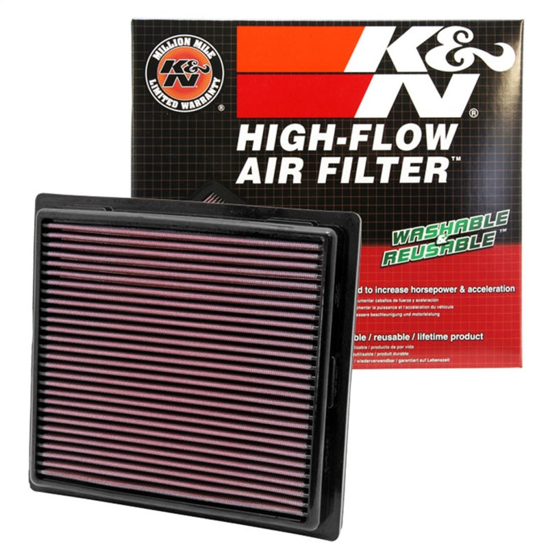 K&N 11 Jeep Grand Cherokee / 11 Dodge Durango Replacement Panel Air Filter K&N Engineering Air Filters - Drop In  AXOPROS