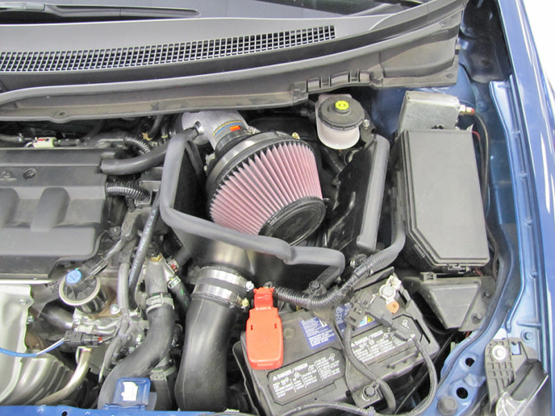 K&N 12-13 Honda Civic 1.8L L4 Silver Typhoon Intake K&N Engineering Cold Air Intakes  AXOPROS