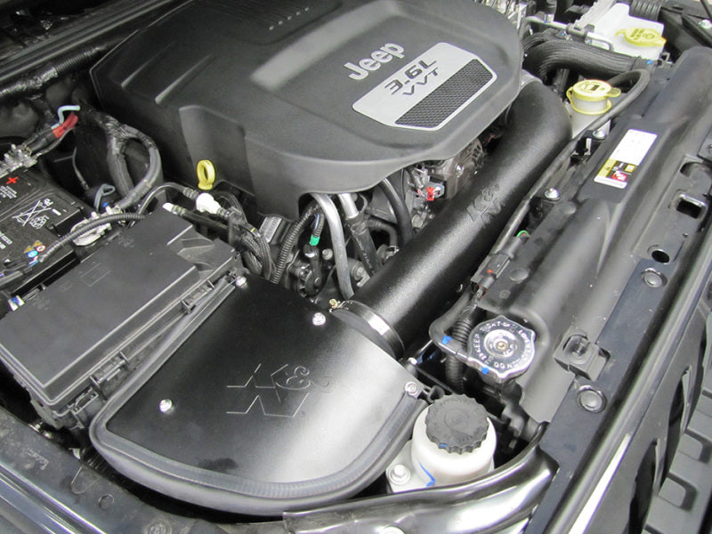 K&N 12-13 Jeep Wrangler 3.6L-V6 Aircharger Perf Intake Kit K&N Engineering Cold Air Intakes  AXOPROS