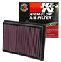 K&N 12-13 Polaris Ranger RZR 567 / 13 Ranger XP 875 Replacement Air Filter K&N Engineering Air Filters - Drop In  AXOPROS