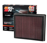 K&N 13 Ford Fusion 2.0L L4 Replacement Air Filter K&N Engineering Air Filters - Drop In  AXOPROS