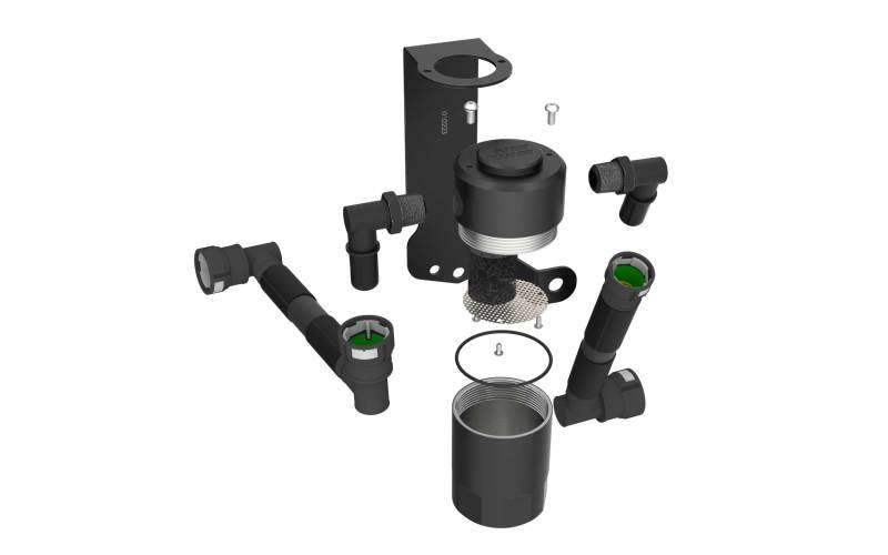 K&N 15-23 Dodge Challenger 6.2L V8 / 15-23 Dodge Charger 6.2L V8 Oil Catch Can K&N Engineering Oil Separators  AXOPROS