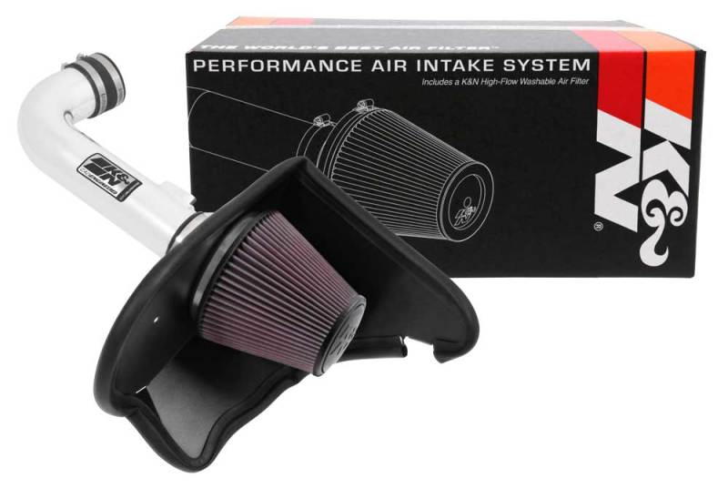 K&N 16-17 Chevy Camaro 3.6L Silver Typhoon Short Ram Intake K&N Engineering Cold Air Intakes  AXOPROS