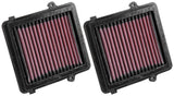 K&N 16-17 Honda CRF1000L Africa Twin 998 Replacement Drop In Air Filter (2 Per Box) K&N Engineering Air Filters - Drop In  AXOPROS