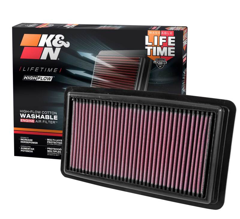 K&N 16 Honda Pilot 3.5L V6 Drop In Air Filter K&N Engineering Air Filters - Drop In  AXOPROS