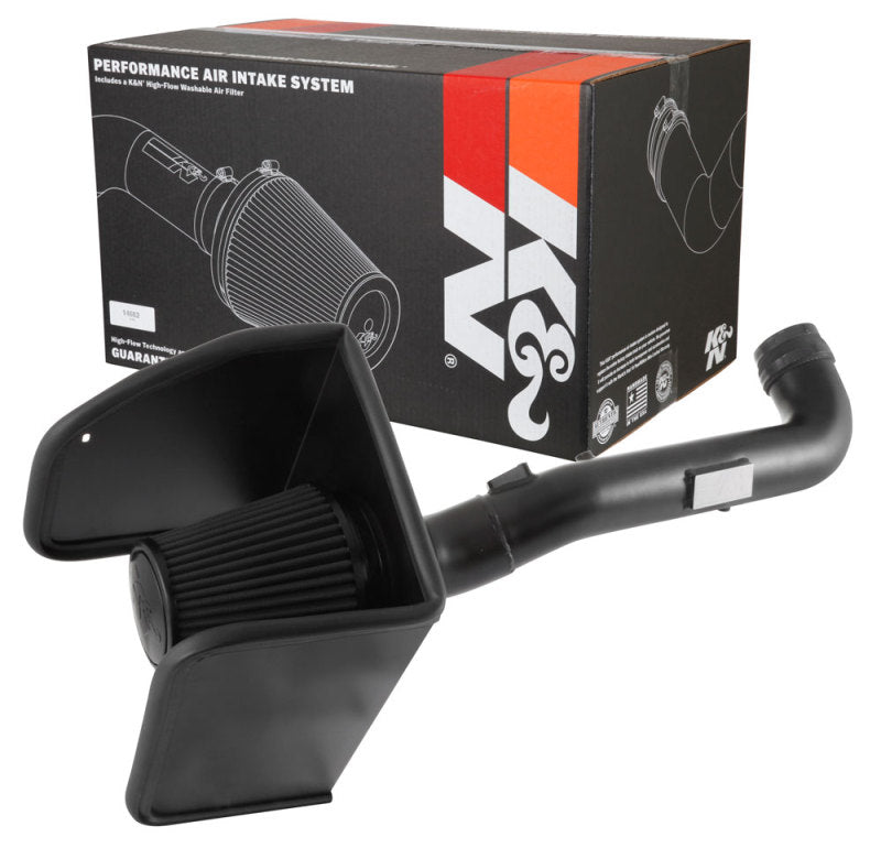 K&N 17-18 Chevrolet Colorado 3.6L V6 Black Performance Intake Kit K&N Engineering Cold Air Intakes  AXOPROS