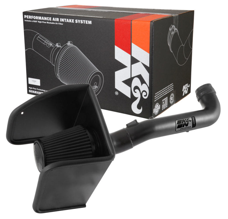 K&N 17-18 Chevrolet Colorado 3.6L V6 Black Performance Intake Kit K&N Engineering Cold Air Intakes  AXOPROS