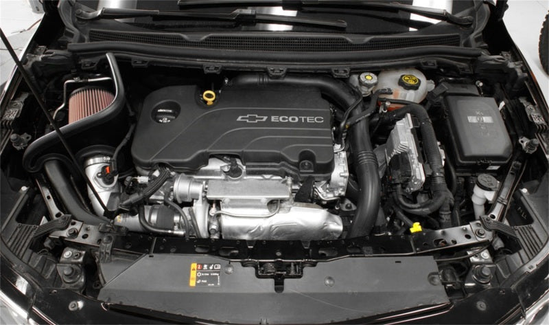 K&N 17-18 Chevy Cruze 1.4L Turbo Silver Typhoon Short Ram Intake K&N Engineering Cold Air Intakes  AXOPROS
