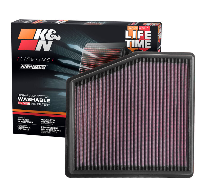K&N 17-18 Chrysler Pacifica V6 3.6L F/I Replacement Drop In Air Filter K&N Engineering Air Filters - Drop In  AXOPROS