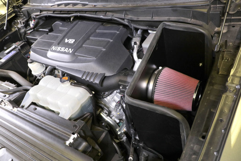 K&N 17-18 Nissan Titan XD V8 5.6L Aircharger Performance Intake K&N Engineering Cold Air Intakes  AXOPROS