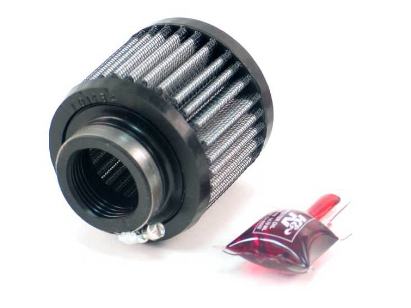 K&N 1.375in Flange ID x 3in OD x 2.5in H Rubber Base Crankcase Vent Filter K&N Engineering Air Filters - Universal Fit  AXOPROS