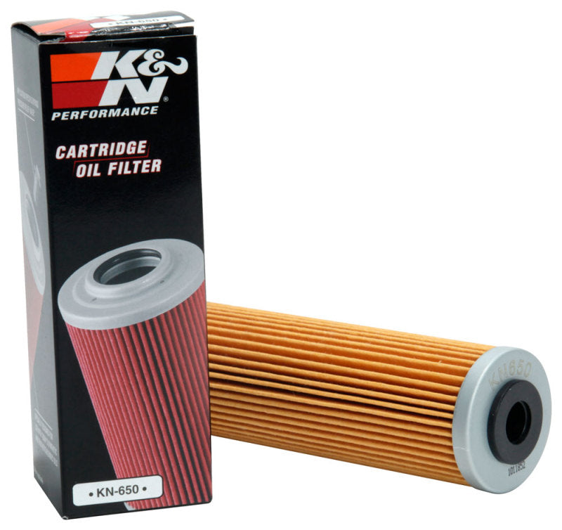 K&N 1.625in OD x 5.05in H Oil Filter K&N Engineering Oil Filters  AXOPROS