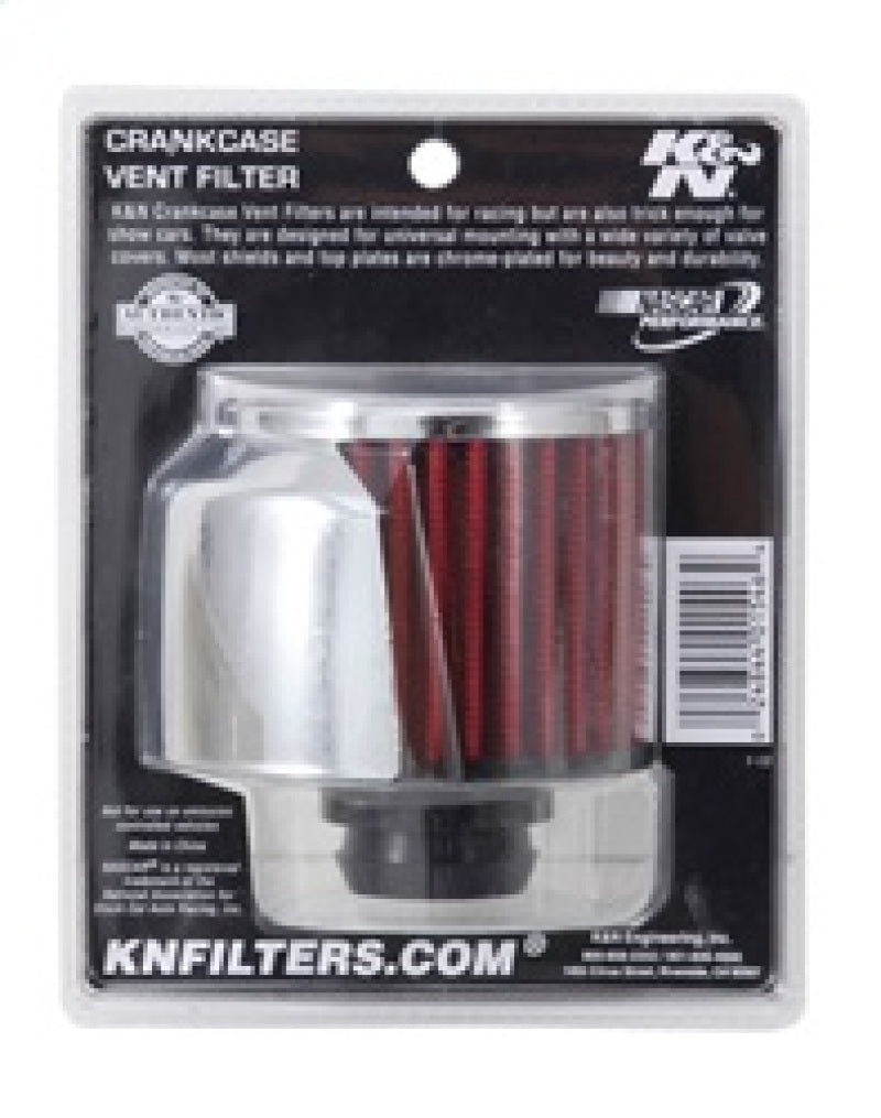 K&N 1in Flange L x 3in OD x 2.5in Height Clamp On Crankcase Vent Filter K&N Engineering Air Filters - Universal Fit  AXOPROS