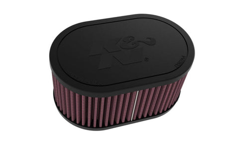 K&N 2-1/8in DUAL FLG 6-1/4 X 4inOD 3inH Universal Clamp-On Air Filter K&N Engineering Air Filters - Universal Fit  AXOPROS