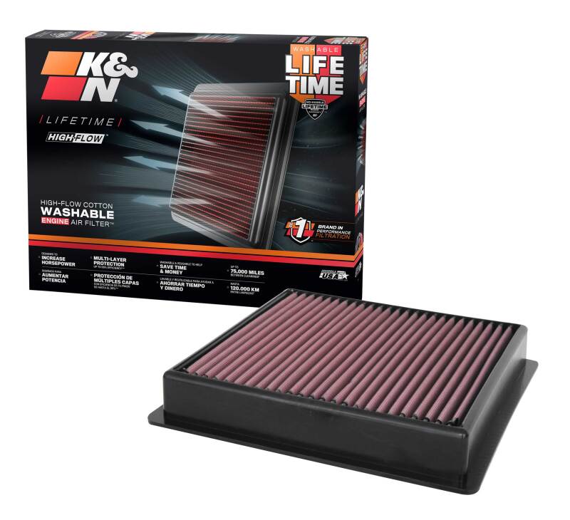 K&N 20-21 Ford F250/F350 Super Duty 6.2/6.7/7.3L V8 Replacement Air Filter K&N Engineering Air Filters - Drop In  AXOPROS