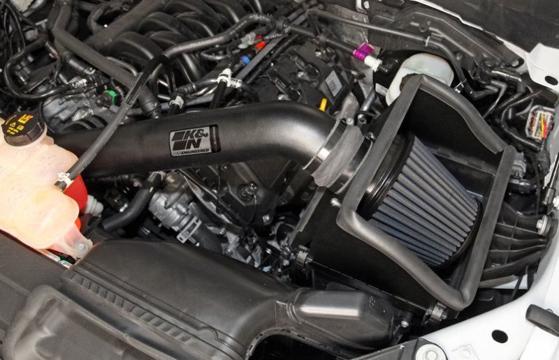 K&N 2015 Ford F150 5.0L V8 Blackhawk Performance Intake Kit K&N Engineering Cold Air Intakes  AXOPROS