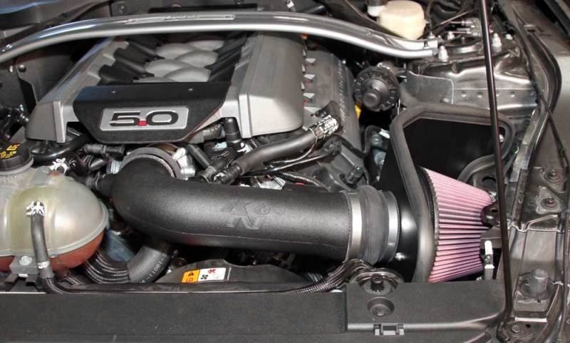 K&N 2015 Ford Mustang GT 5.0L V8 F/I Performance Intake Kit K&N Engineering Cold Air Intakes  AXOPROS