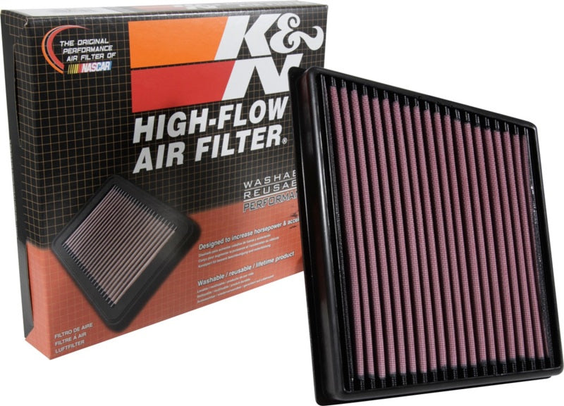 K&N 2015 Jaguar F-Pace V6-3.0L F/I Right Side Replacement Drop In Air Filter K&N Engineering Air Filters - Drop In  AXOPROS
