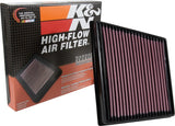 K&N 2015 Jaguar F-Pace V6-3.0L F/I Right Side Replacement Drop In Air Filter K&N Engineering Air Filters - Drop In  AXOPROS