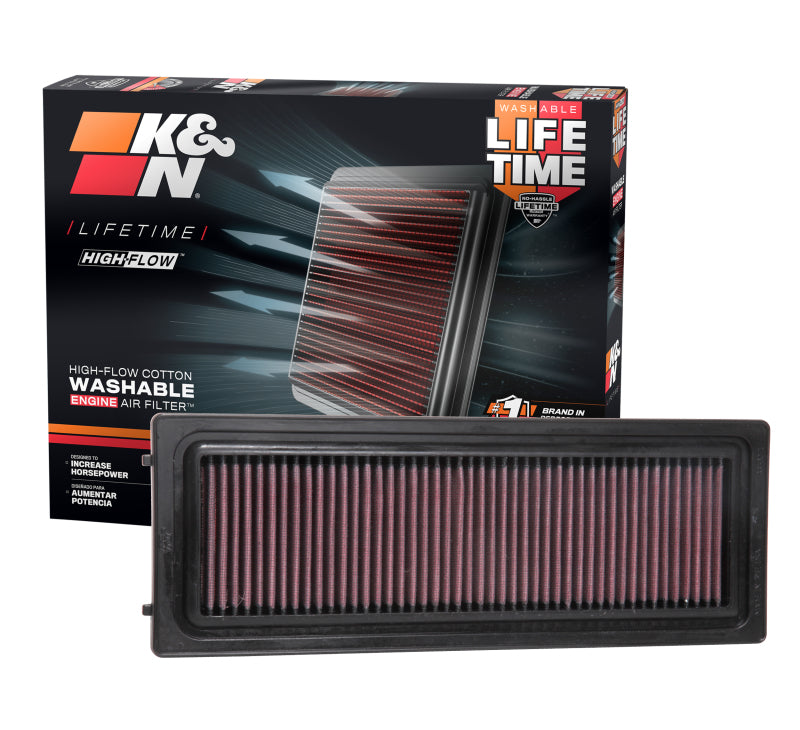 K&N 2016 Alfa Romeo Giulia L4-2.0L F/I Replacement Drop In Air Filter K&N Engineering Air Filters - Drop In  AXOPROS