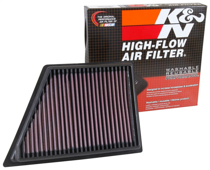 K&N 2016 Cadillac CT6 V6 3.0L F/I (Right) Drop In Air Filter K&N Engineering Air Filters - Drop In  AXOPROS