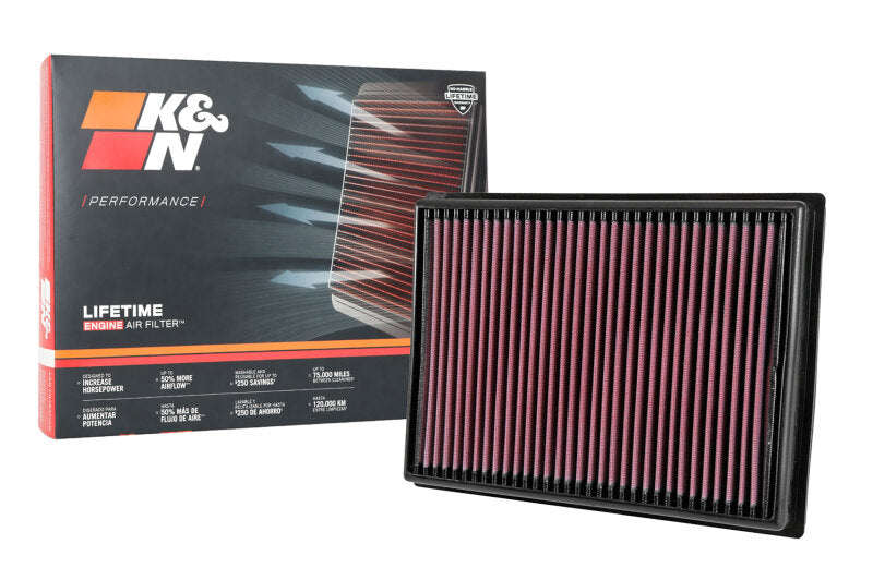 K&N 2016 TOYOTA HILUX REVO 2.8L L4 DSL Drop In Air Filter K&N Engineering Air Filters - Drop In  AXOPROS
