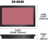 K&N 2016 TOYOTA HILUX REVO 2.8L L4 DSL Drop In Air Filter K&N Engineering Air Filters - Drop In  AXOPROS