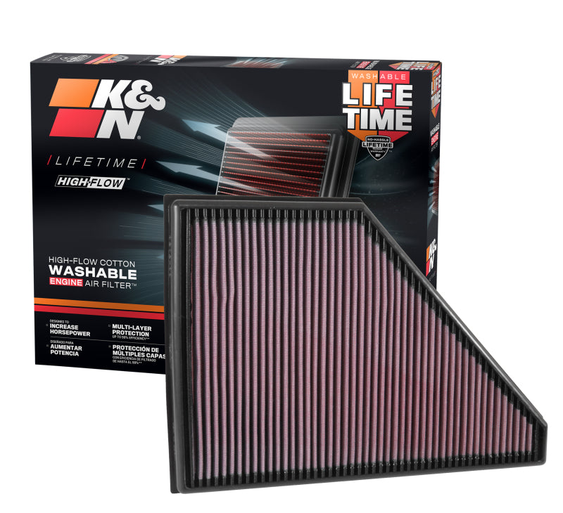 K&N 2017 Cadillac XT5 3.6L V6 F/I Drop In Air Filter K&N Engineering Air Filters - Drop In  AXOPROS
