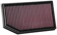 K&N 2018 Jeep Wrangler JL 2.0L/3.6L F/I Drop In Air Filter K&N Engineering Air Filters - Drop In  AXOPROS