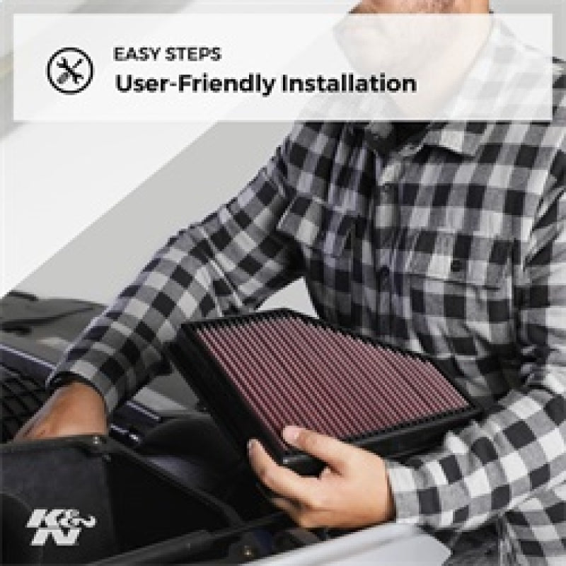 K&N 2019 BMW X5 M50D L6-3.0L DSL Turbo Replacement Air Filter K&N Engineering Air Filters - Drop In  AXOPROS