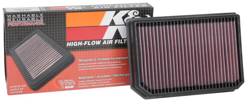 K&N 2019 Mercedes Benz A250 L4 2.0L F/I Replacement Air Filter K&N Engineering Air Filters - Drop In  AXOPROS