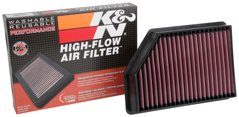 K&N 2020 Chevrolet Silverado 2500/3500 6.6L Diesel Drop In Replacement Air Filter K&N Engineering Air Filters - Drop In  AXOPROS