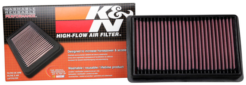 K&N 2020 Jeep Wrangler V6-3.0L DSL Replacement Air Filter K&N Engineering Air Filters - Drop In  AXOPROS