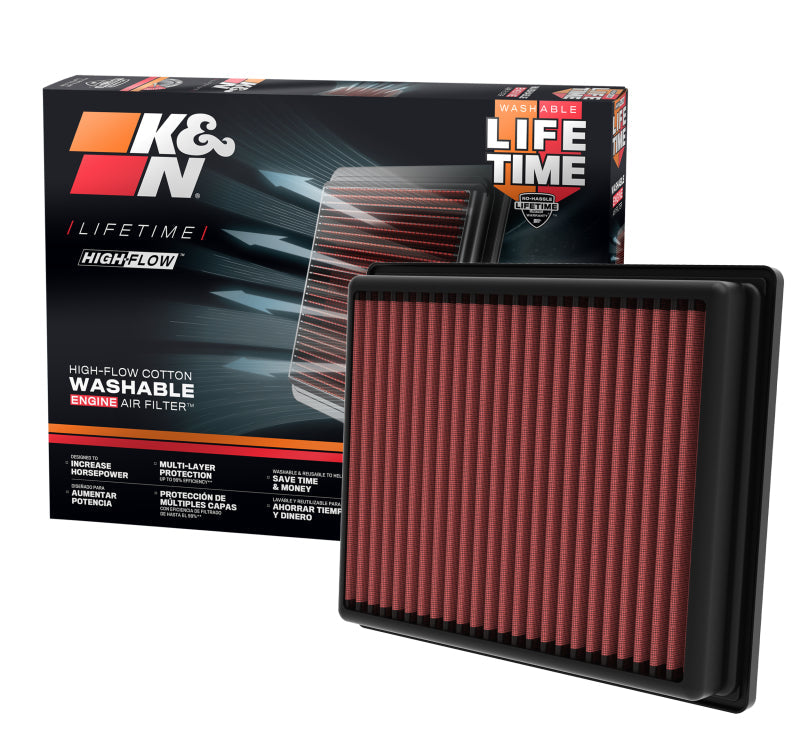 K&N 2022 Nissan Pathfinder V6-3.5L Replacement Air Filter K&N Engineering Air Filters - Drop In  AXOPROS