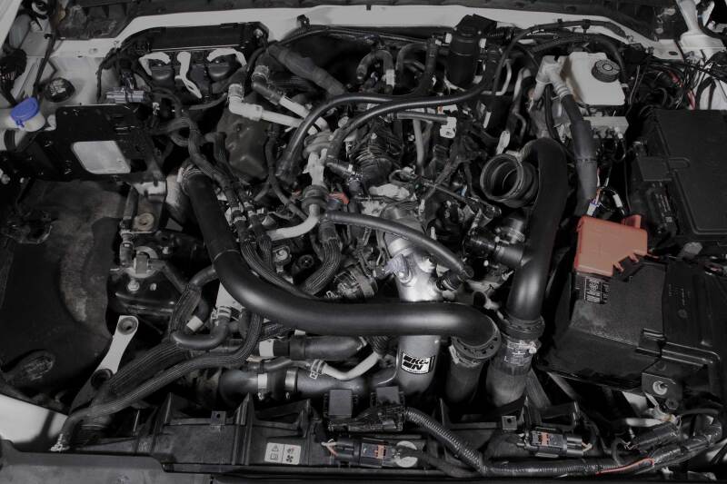 K&N 2023 Ford Bronco Raptor 3.0L V6 Aluminum Charge Pipe Kit - Gunmetal Gray K&N Engineering Turbo Inlets  AXOPROS