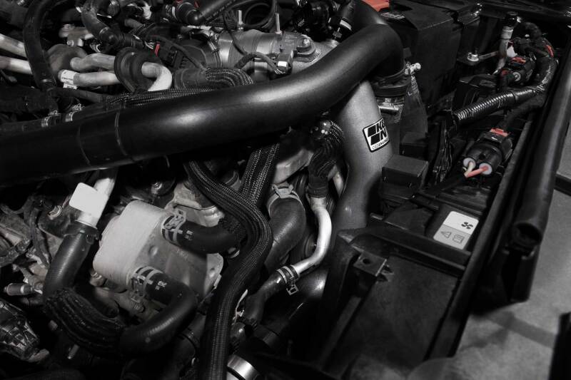 K&N 2023 Ford Bronco Raptor 3.0L V6 Aluminum Charge Pipe Kit - Gunmetal Gray K&N Engineering Turbo Inlets  AXOPROS