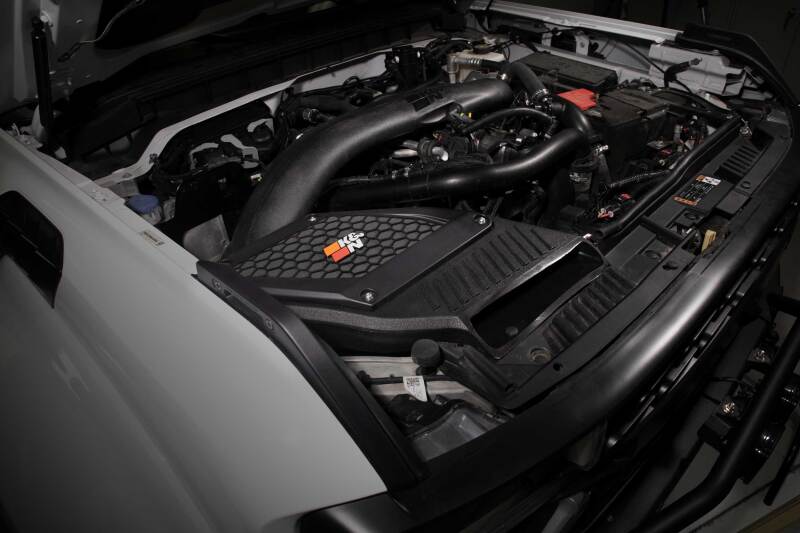 K&N 2023 Ford Bronco Raptor V6 3.0L F/I 63 Series Aircharger Performance Air Intake System K&N Engineering Cold Air Intakes  AXOPROS