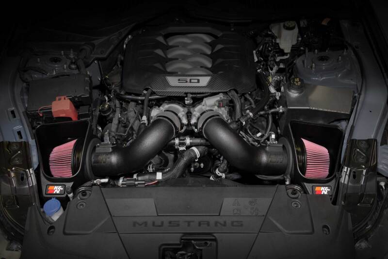 K&N 2024 Ford Mustang GT 63 Series Air Intake K&N Engineering Cold Air Intakes  AXOPROS