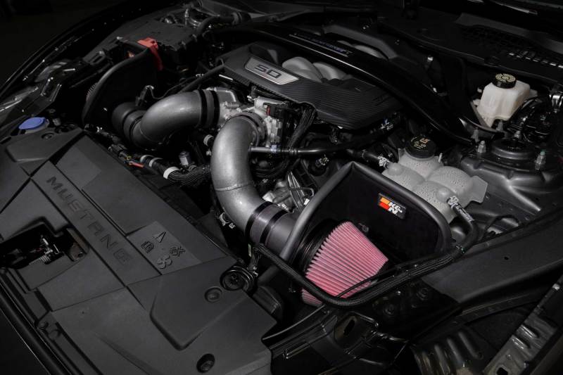 K&N 2024+ Ford Mustang V8 5.0L Typhoon Performance Air Intake System K&N Engineering Cold Air Intakes  AXOPROS