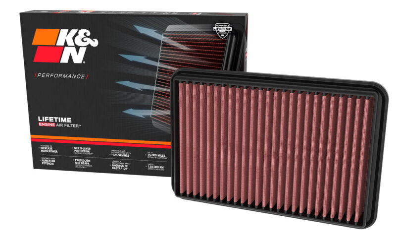 K&N 21-23 Ram 1500 6.2L V8 Replacement Air Filter K&N Engineering Air Filters - Drop In  AXOPROS