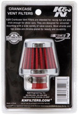 K&N 2in Base OD x .375in Flange ID x 1.75in H Rubber Base Crankcase Vent Filter K&N Engineering Air Filters - Universal Fit  AXOPROS