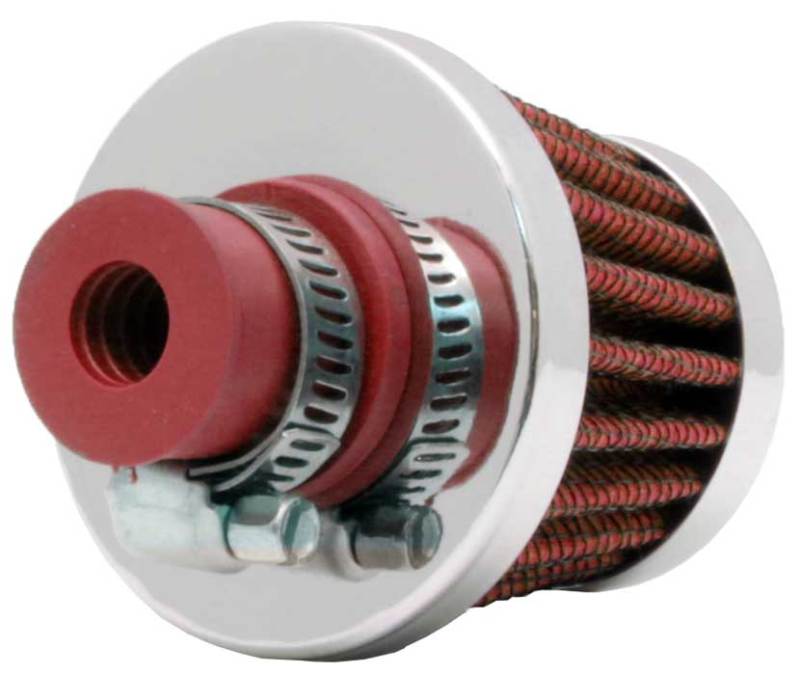 K&N 2in Base OD x .375in Flange ID x 1.75in H Rubber Base Crankcase Vent Filter K&N Engineering Air Filters - Universal Fit  AXOPROS