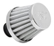 K&N 2in Base OD x .375in Flange ID x 1.75in H Rubber Base Crankcase Vent Filter - White K&N Engineering Air Filters - Universal Fit  AXOPROS