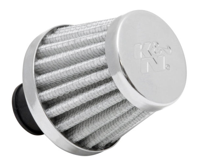 K&N 2in Base OD x .375in Flange ID x 1.75in H Rubber Base Crankcase Vent Filter - White K&N Engineering Air Filters - Universal Fit  AXOPROS