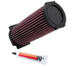 K&N  87-04 Yamaha YFM350X Warrior / 94-05 YFM350FX Wolverine / 98-01 YFM600 Grizzly Air FIlter K&N Engineering Air Filters - Drop In  AXOPROS